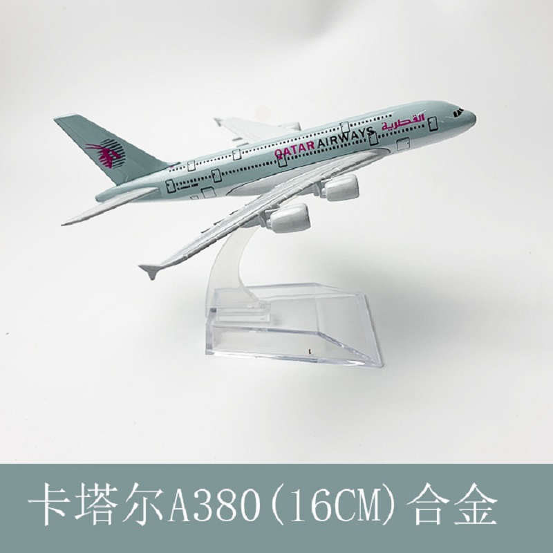 Model Kit Airplane - 16cm 1/400 Scale Qatar Airways A380