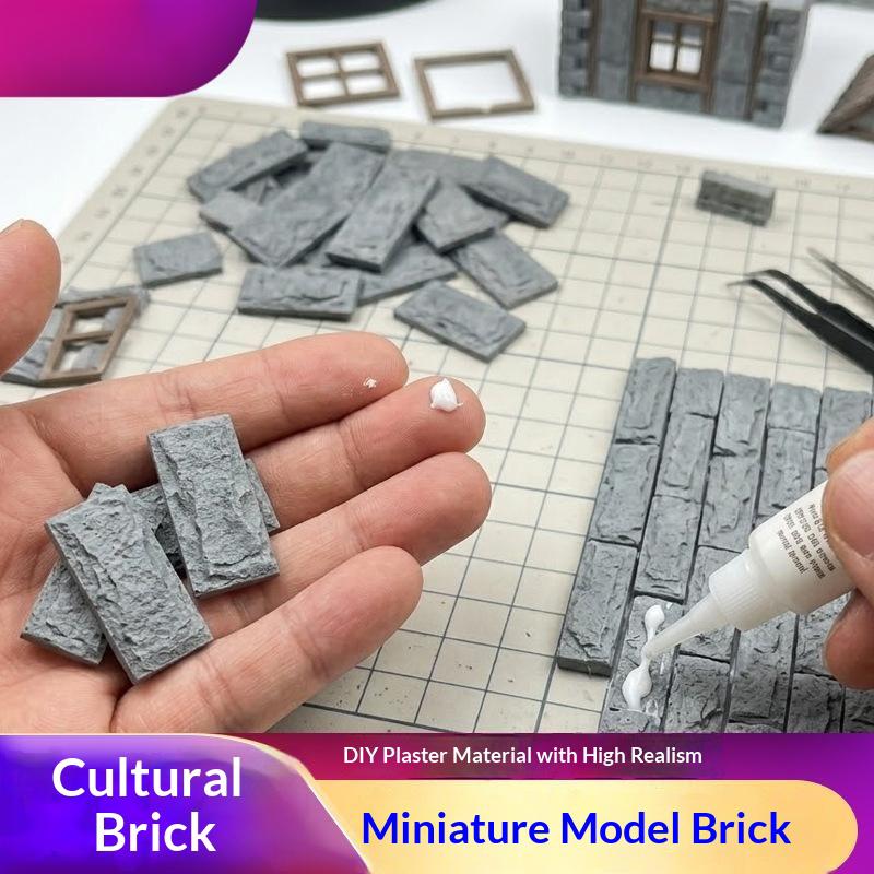 Model Kit Wall E - (BF06)10pcs Miniature Scale Bricks Model Wall