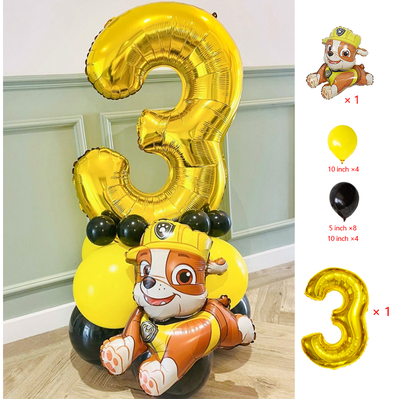 Model Kit Wall E - 18pcs Cartoon Paw Dog Patrol Balloon