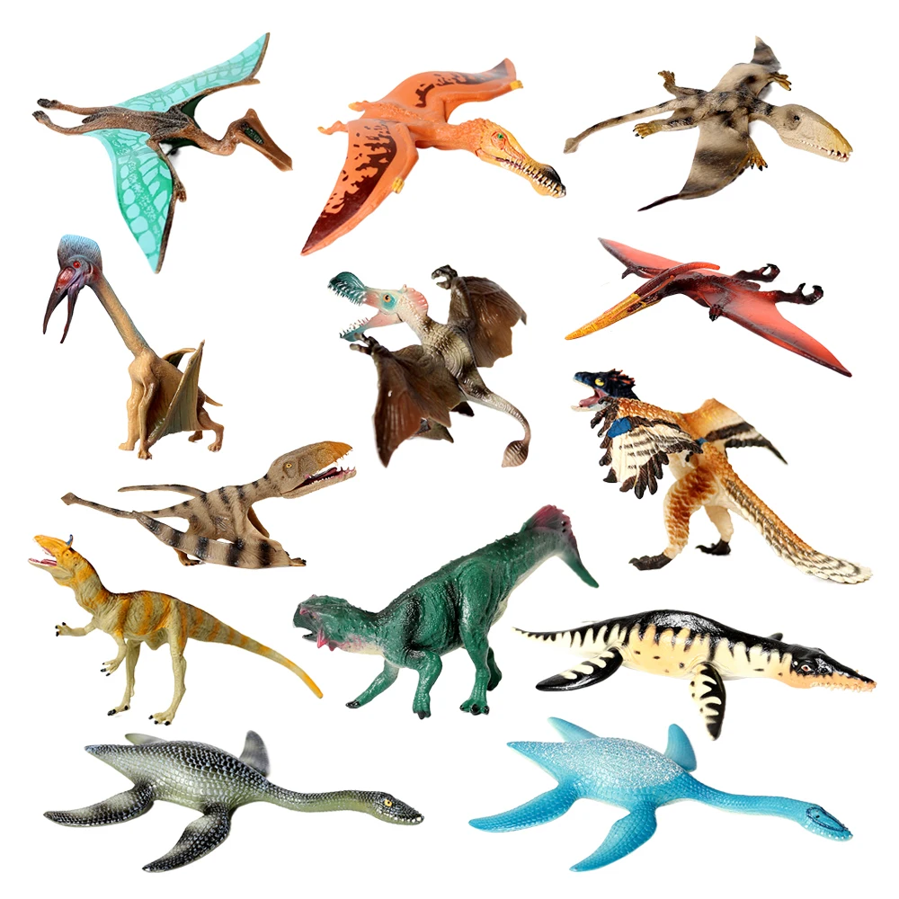 Model Kit Jurassic Park - Children Dinosaurs Toys Brachiosaurus Mosasaurus Pterosaur