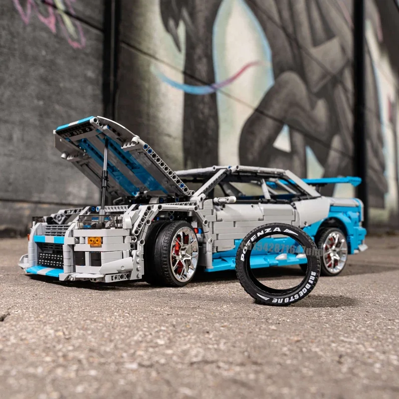 3383PCS supercar model buiding - Model Kit R34 review and price
