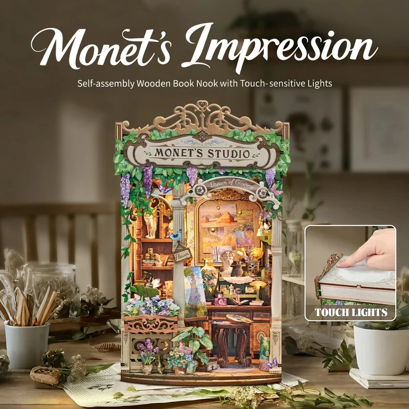 Wooden Monet's Studio Book Noo - Model Kit Studio review and price