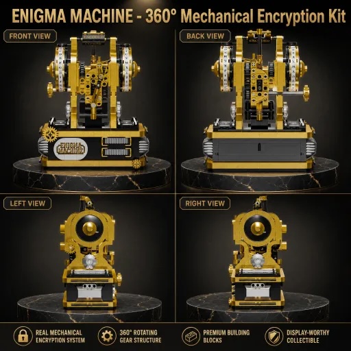 Enigma Machine Building Blocks - Model Kit Mecha review and price