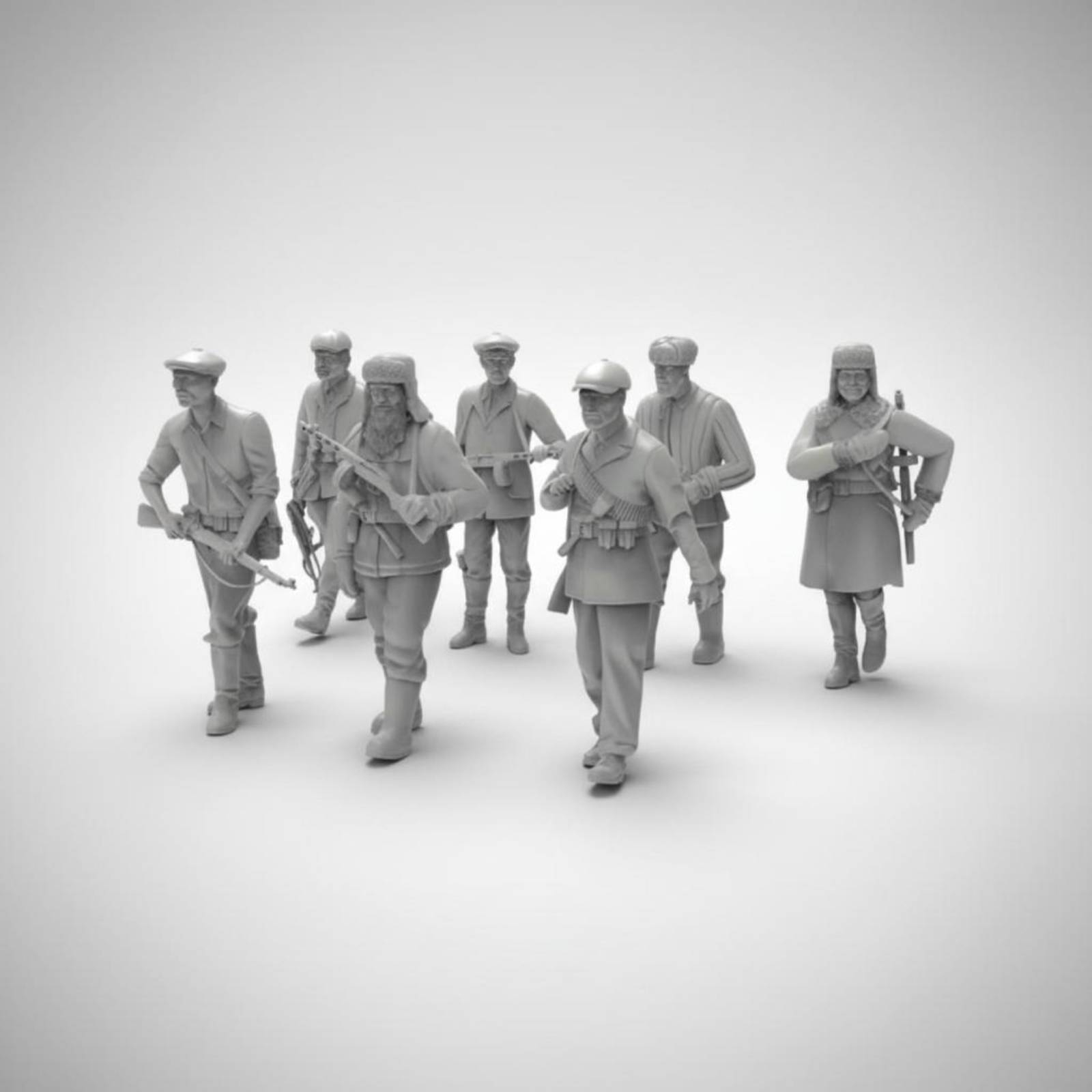 7 Pieces World War II Soldier  - Model Kit Figures review and price