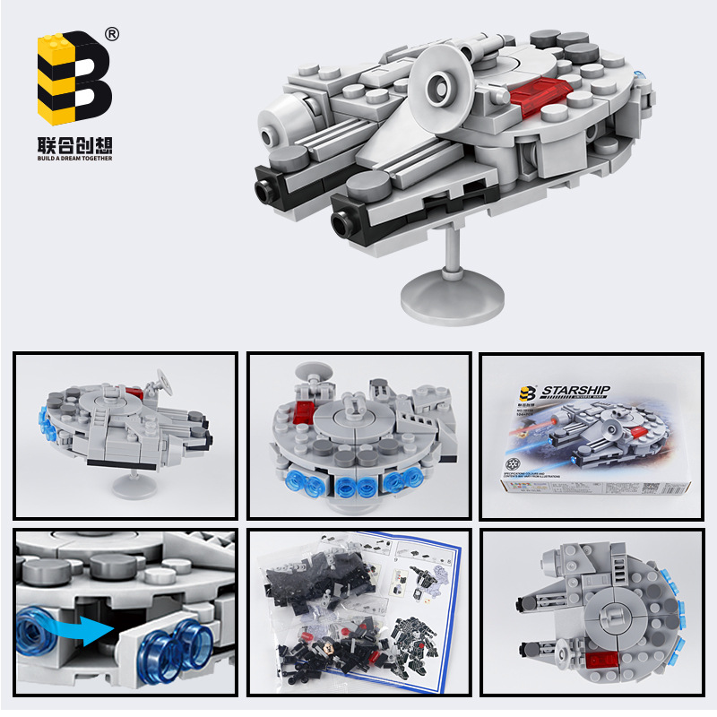 104PCS Star Plan Millennium Fa - Model Kit Wall E review and price