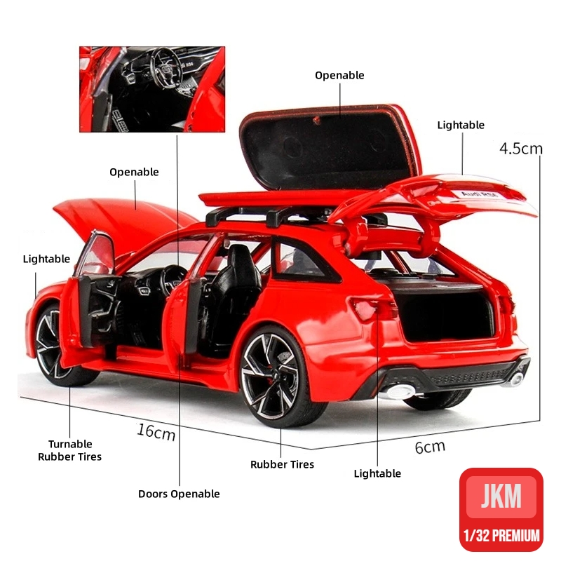 1/32 Audi RS6 Miniature Diecas - Model Kit Ferrari review and price