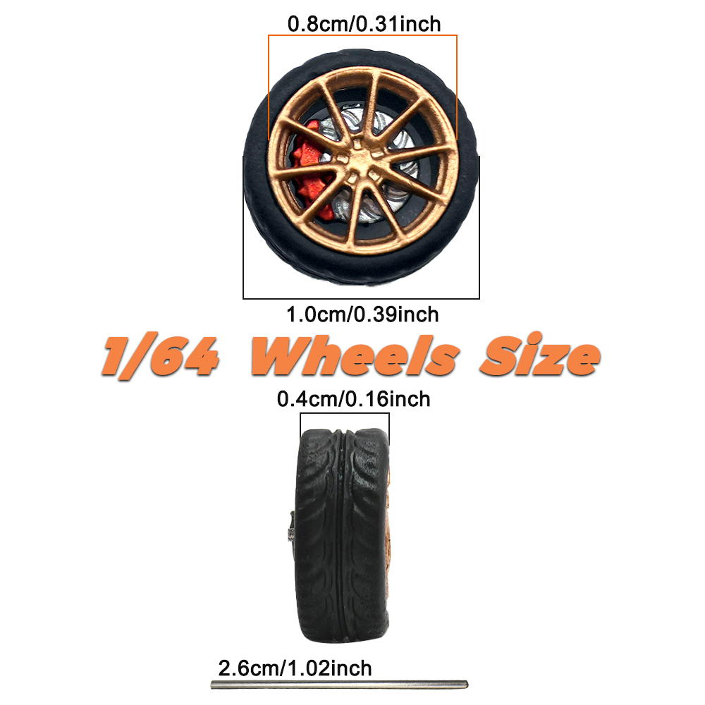 1/64 Model Car Wheels Tires 8  - Model Kit Cars review and price