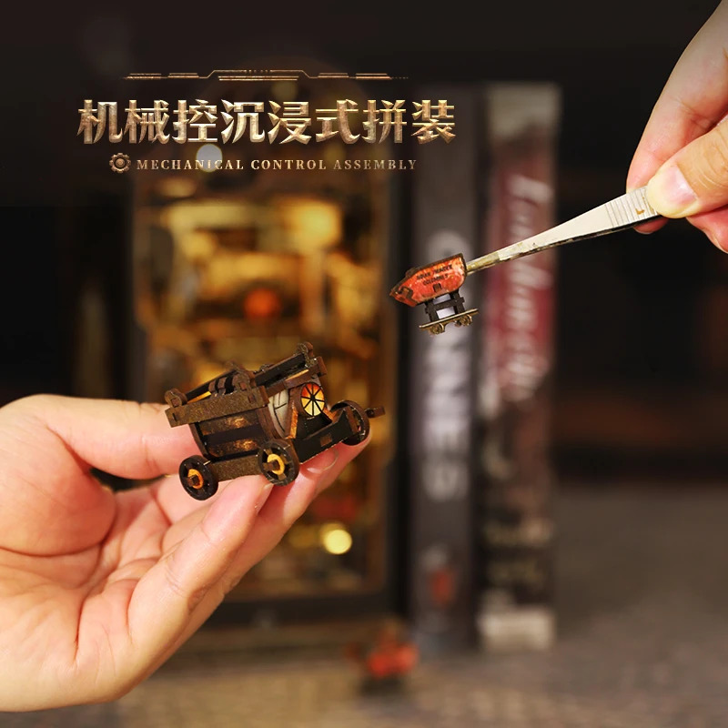 DIY 3D Wooden Puzzle Bookends, - Model Kit Mecha review and price