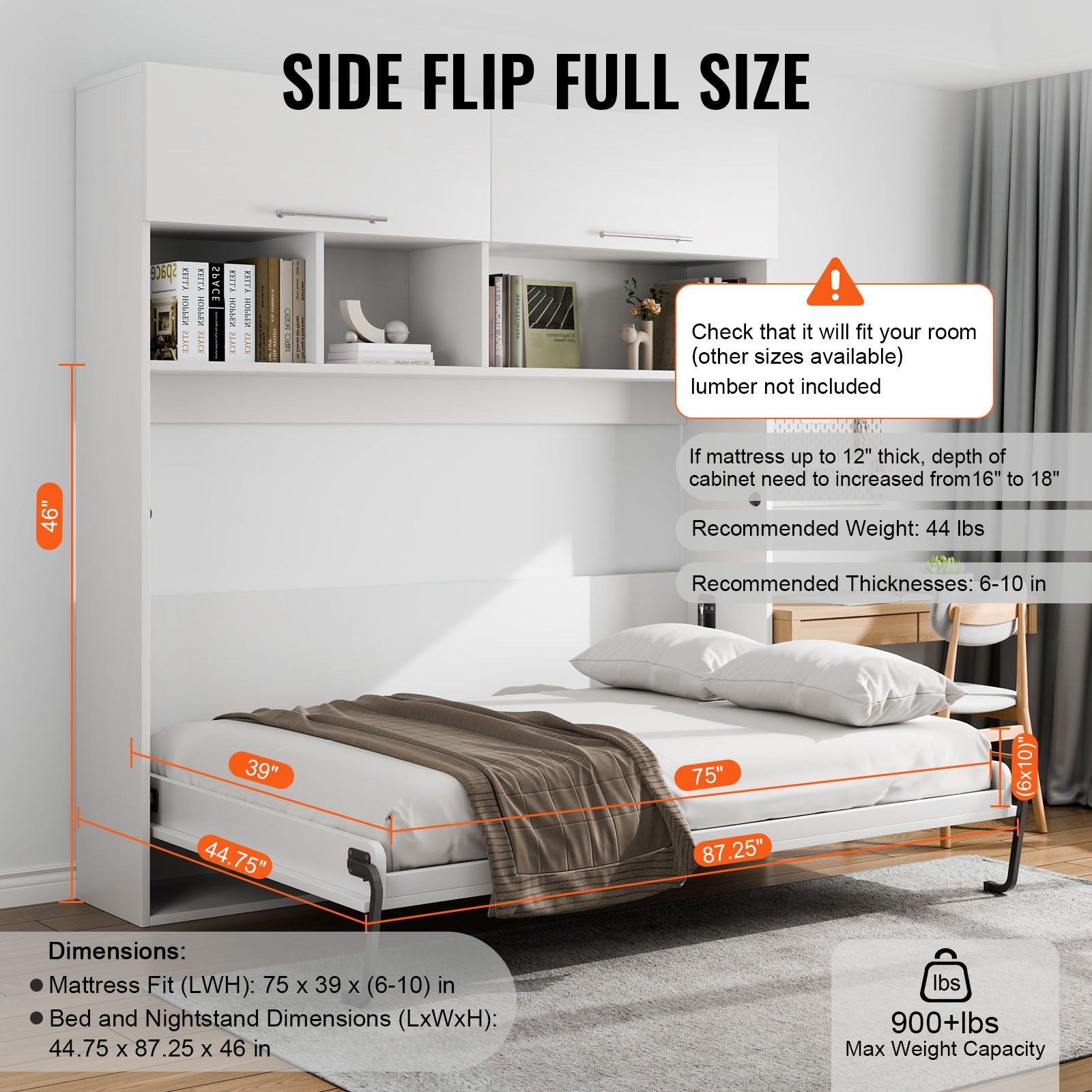 Twin Murphy Bed Kit Side Flip  - Model Kit Wall E review and price